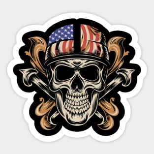 Iconic Boldness - Death or Glory Skull Ink Sticker